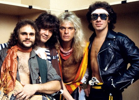 Photo of VAN HALEN and Michael ANTHONY and Eddie VAN HALEN and David Lee ROTH and Alex VAN HALEN